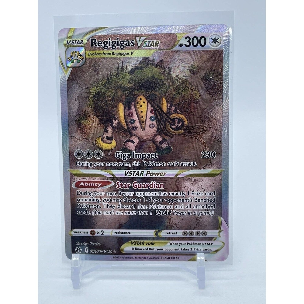Regigigas VSTAR GG55/GG70 Crown Zenith: Galarian Gallery Holo Ultra Pokémon TCG!